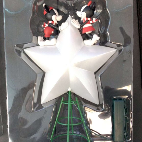 Disney Mickey and Minnie Mouse Light-Up Holiday Tree Topper - Picture 6 of 12